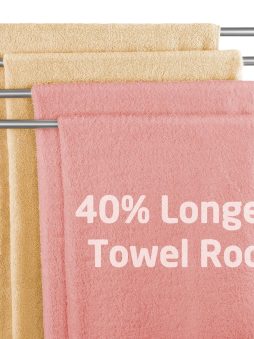 KES Extra Long Swivel Towel Bar 19.5" 4-Arm, Swing Out Towel Rack for Bathroom Wall, Hand Towel Holder for Multiple Towels, SUS304 Stainless Steel Brushed Finish, A2103S4L50-2