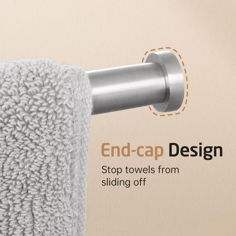 KES Extra Long Swivel Towel Bar 19.5" 4-Arm, Swing Out Towel Rack for Bathroom Wall, Hand Towel Holder for Multiple Towels, SUS304 Stainless Steel Brushed Finish, A2103S4L50-2 - Image 7