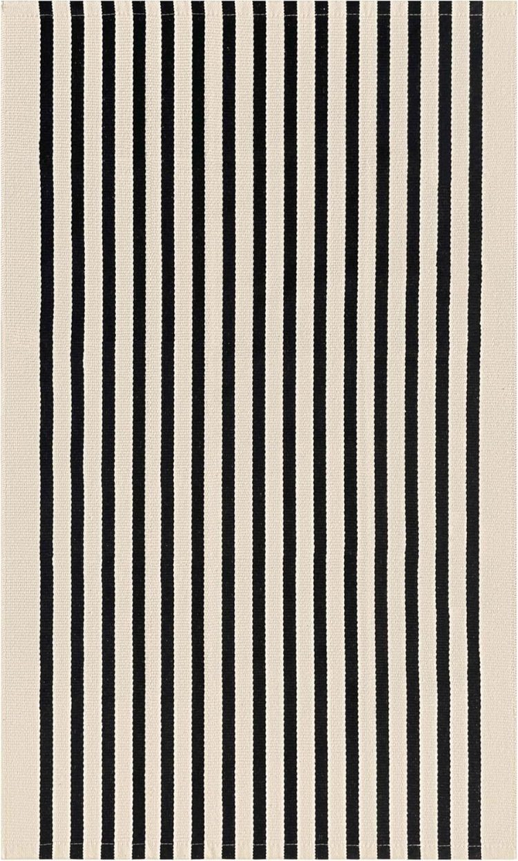 KILOCOCO Beige Striped Rug 3x5 Indoor Outdoor Rugs Front Door Rugs Hand Woven Cotton Washable Striped Layered Doormats for Front Porch/Kitchen/Farmhouse/Entryway/Patio - Image 9